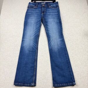 Wrangler Womens Bootcut Jeans Medium Wash Stretch Denim 11x34